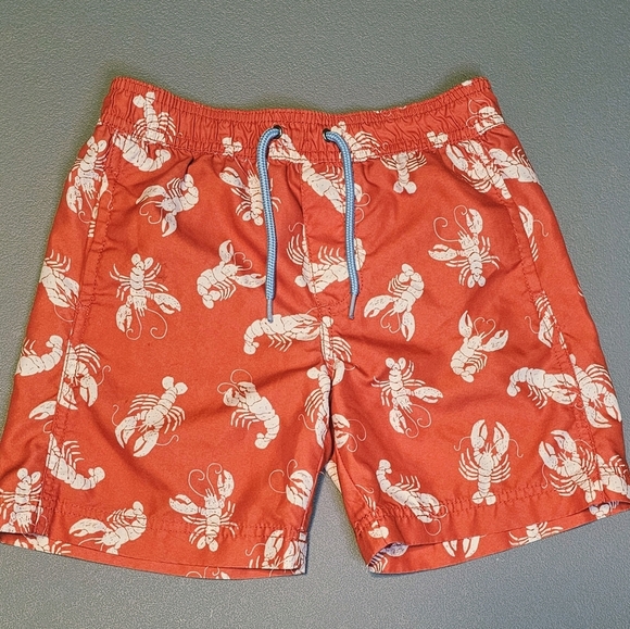 Carter's Red and White Lobster Swim Trunks - Picture 1 of 8